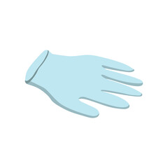 Obraz premium Blue medical gloves icon Flat illustration of blue medical gloves vector icon for web on white background