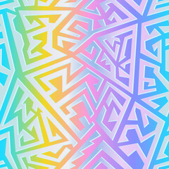 Colored maze seamless texture.
