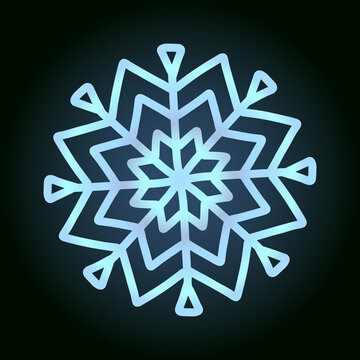 recommend clip art: beautiful snowflake for winter design, symbol of new year and christmas holidays