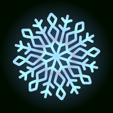 recommend clip art: beautiful snowflake for winter design, symbol of new year and christmas holidays