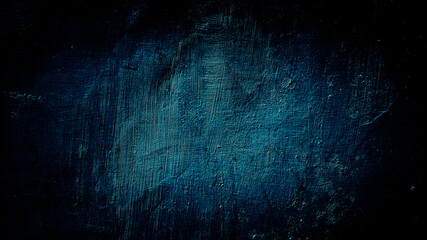 dark blue grunge background of old wall