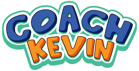Coach Kevin logo text design