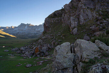mountains landscape in the pyrenees