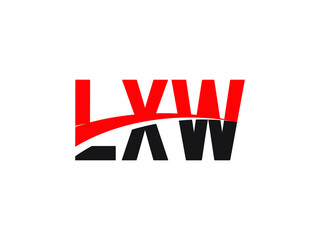 LXW Letter Initial Logo Design Vector Illustration