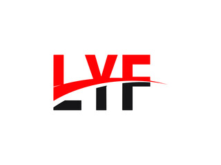 LYF Letter Initial Logo Design Vector Illustration