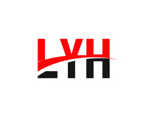 LYH Letter Initial Logo Design Vector Illustration