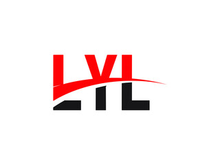 LYL Letter Initial Logo Design Vector Illustration