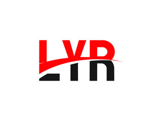 LYR Letter Initial Logo Design Vector Illustration