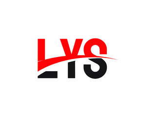 LYS Letter Initial Logo Design Vector Illustration