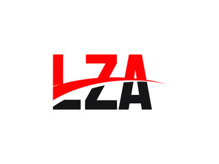 LZA Letter Initial Logo Design Vector Illustration