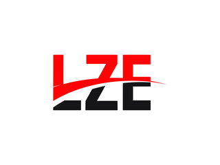 LZE Letter Initial Logo Design Vector Illustration