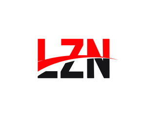 LZN Letter Initial Logo Design Vector Illustration