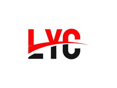 LYC Letter Initial Logo Design Vector Illustration