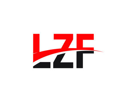 LZF Letter Initial Logo Design Vector Illustration