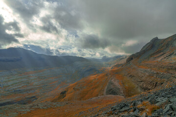 Nubes en lo alto de los Pirineos