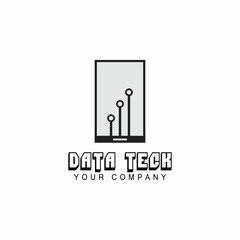 Technology logo template vector illustration