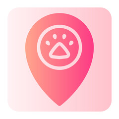 maps and location gradient icon