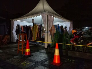 clothes hanging on a hanger