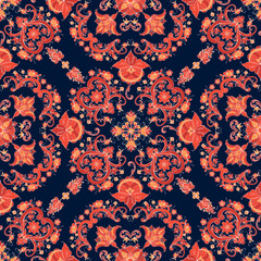 Rosemaling vector pattern 73