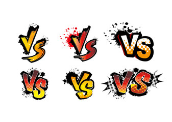 アメコミ風　対決　戦い　VS
