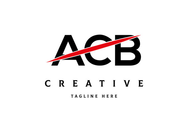 ACB creative three latter logo vector