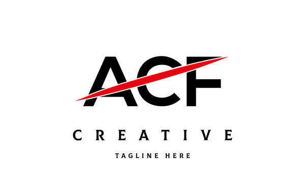 ACF creative three latter logo vector