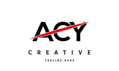 ACY creative three latter logo vector