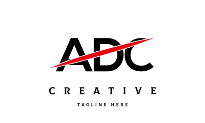 ADC creative three latter logo vector