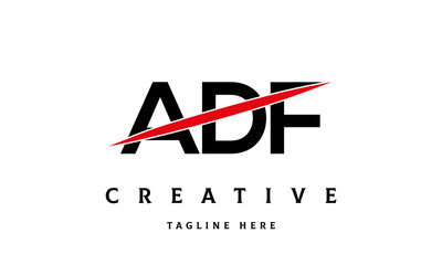 ADF creative three latter logo vector