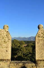 
A view from the medieval Castle of Granadilla in the province of Cáceres