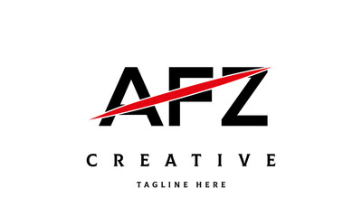 AFZ creative three latter logo vector