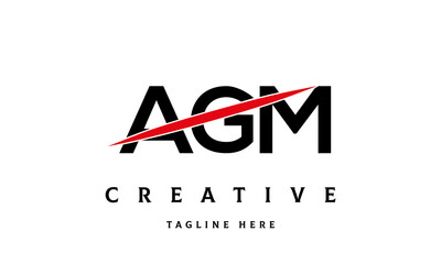 AGM creative three latter logo vector