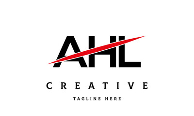 AHL creative three latter logo vector