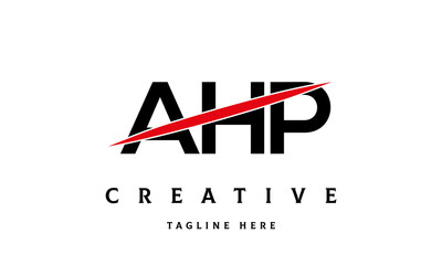 AHP creative three latter logo vector