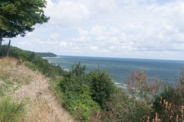 Klif Chłapowo Viewpoint with Baltic Sea view.