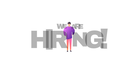 We are hiring concept illustration