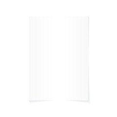 Fototapeta premium Vector A4 paper with shadows on a transparent background. Template for your design. 