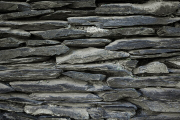 stone wall background.  Slate texture 