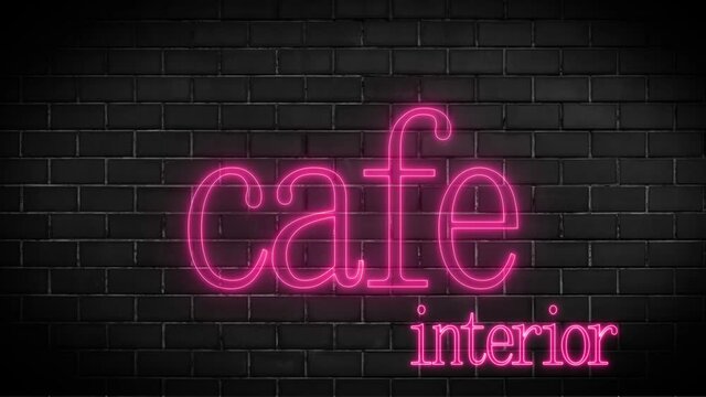 Front view Caf&eacute; shop & Restaurant design. Interior design of a Happy Bones style, Coffee shop, caf&eacute;. 