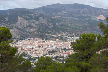 Fototapeta na wymiar view of the village of the mountains