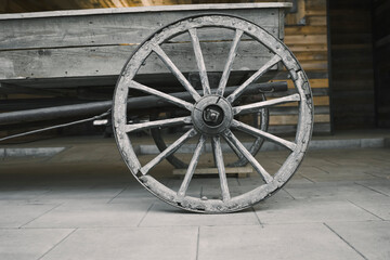 old cart close up view 
