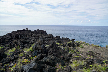 rough wild nord coast of sao miguel