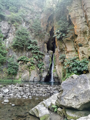 waterfall on sao miguel island