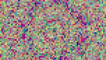 Pixelated Colorful Pattern, Squares, Close  Up