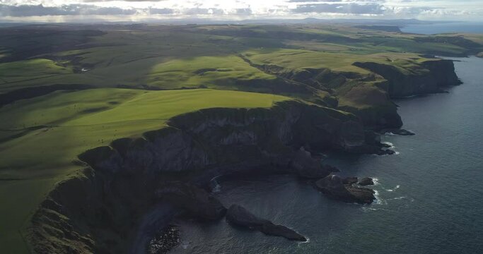 Fraserburgh, Scotland, UK, Beach Area Aerials.  The Broch or Faithlie is a town in Aberdeenshire, Scotland 