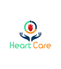 Heart logo design template