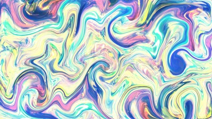 Liquid Abstract Design, Bright and Colorful
