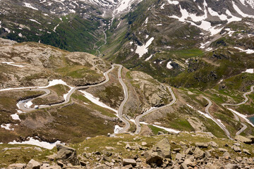 landscape mountain between Ceresole Reale and the Nivolet hill around serrù lake, Agnel lake,...