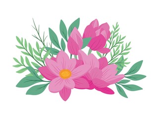 Flower Illustration for wedding card design