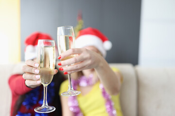 Home party with tasty drinks